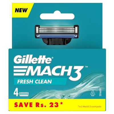 Gillette Mach 3 Manual Shaving Razor Blades Cartridge For Men Select Pack