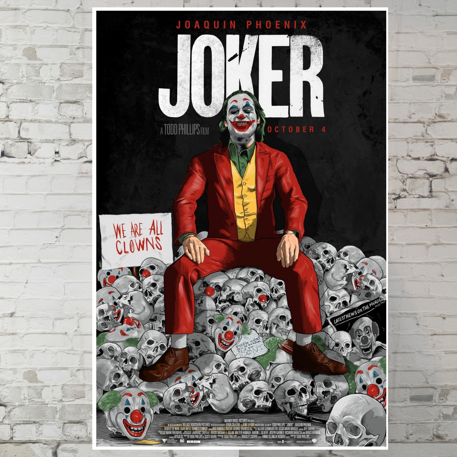 - Joaquin Phoenix Poster - 11 X 17" Wall Art Trendy Posters