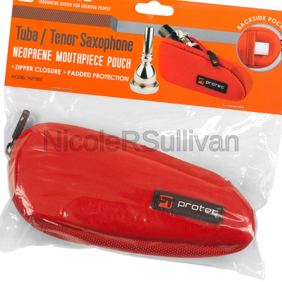 Pro Tec N275RX Neoprene Tuba/Tenor Saxophone Mouthpiece Pouch Red