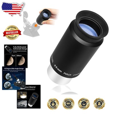 Experience Astronomy with 1.25'' 40mm Plossl Eyepiece - Wide Compatibility