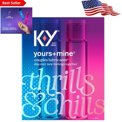 KY Yours + Mine Couples Personal Lubricants Set - Water & Warming Lubes