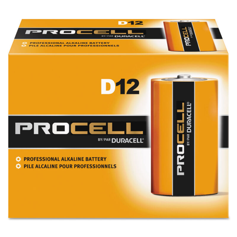 Duracell Procell Alkaline Batteries D 12/Box PC1300