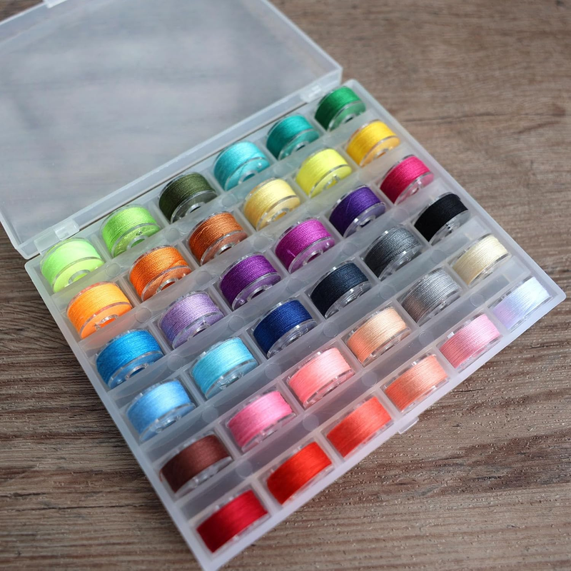 72 PCS Sewing Thread Assortment, 36 Color Thread for Sewing Machine with 36 Same