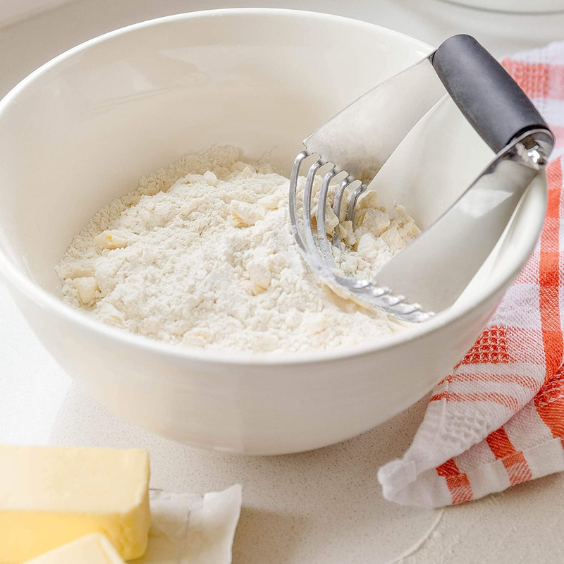 Pastry Blender, Multi-Purpose Dough Blender Mixer, Stainless Steel Blades, Heavy