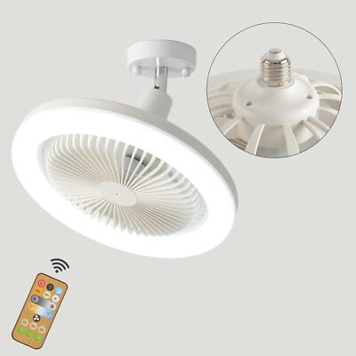 E27 Ceiling Fan,with Light and Remote Control,Remote Control Mini Ceiling Fan
