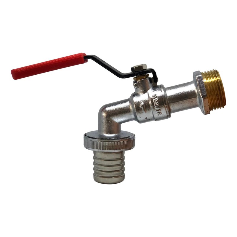 Robinet De Puisage Sortie 26mm Acier Avec Vanne Ã  SphÃ¨Re Raccord 1