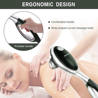 Electric Handheld Massager Heat Shoulder Pain Relief Vibrating Therapy Machine
