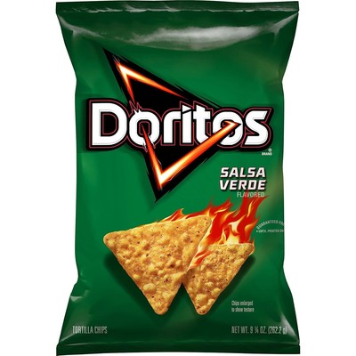 Doritos Tortilla Chips Salsa Verde, 9.25 Oz (PACK OF 2)