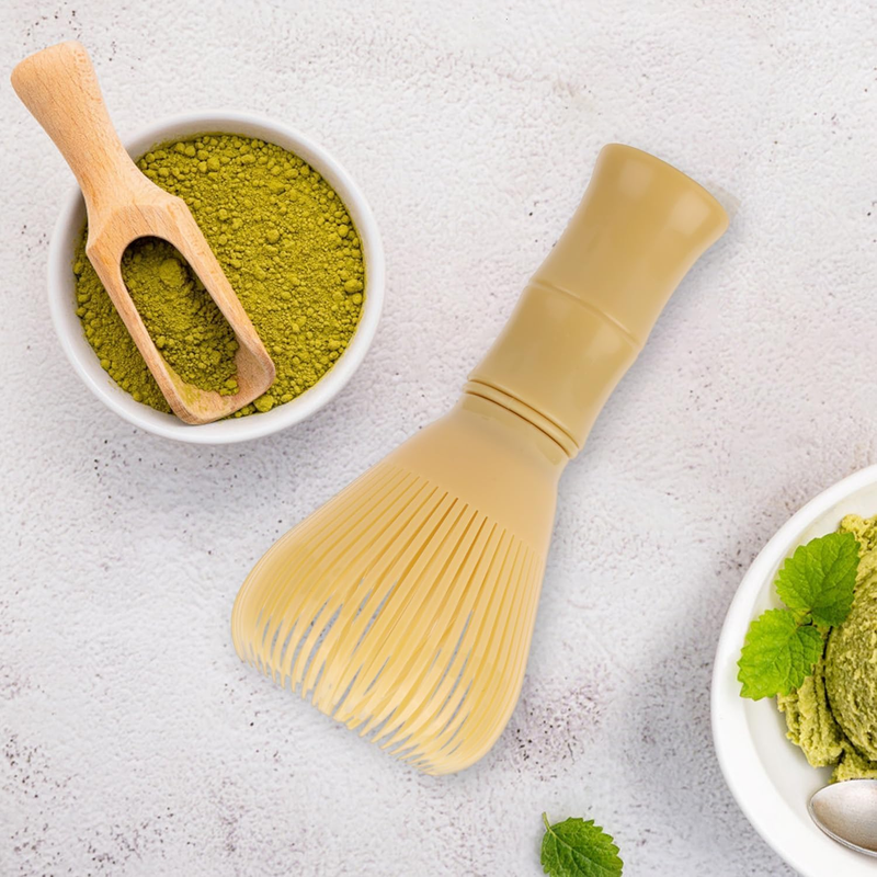 Matcha Whisk Set - Reusable Resin Whisk for Stirring Matcha Powder, Hot Chocolat