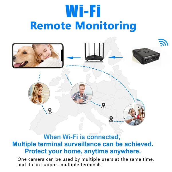 Hidden Cam Wireless Security Spy Camera WiFi Home Surveillance Secret Camera,... - Image 5