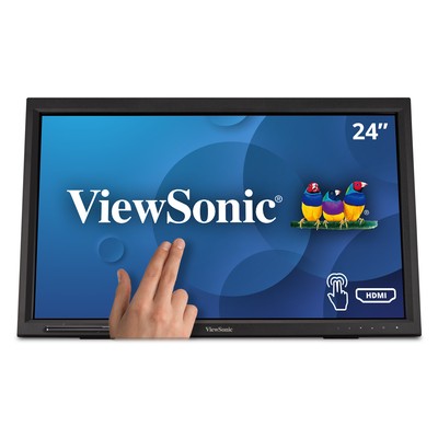 ViewSonic 1080p 10-Point Multi IR Touch Monitor TD2423d 24'', HDMI, VGA, and DP