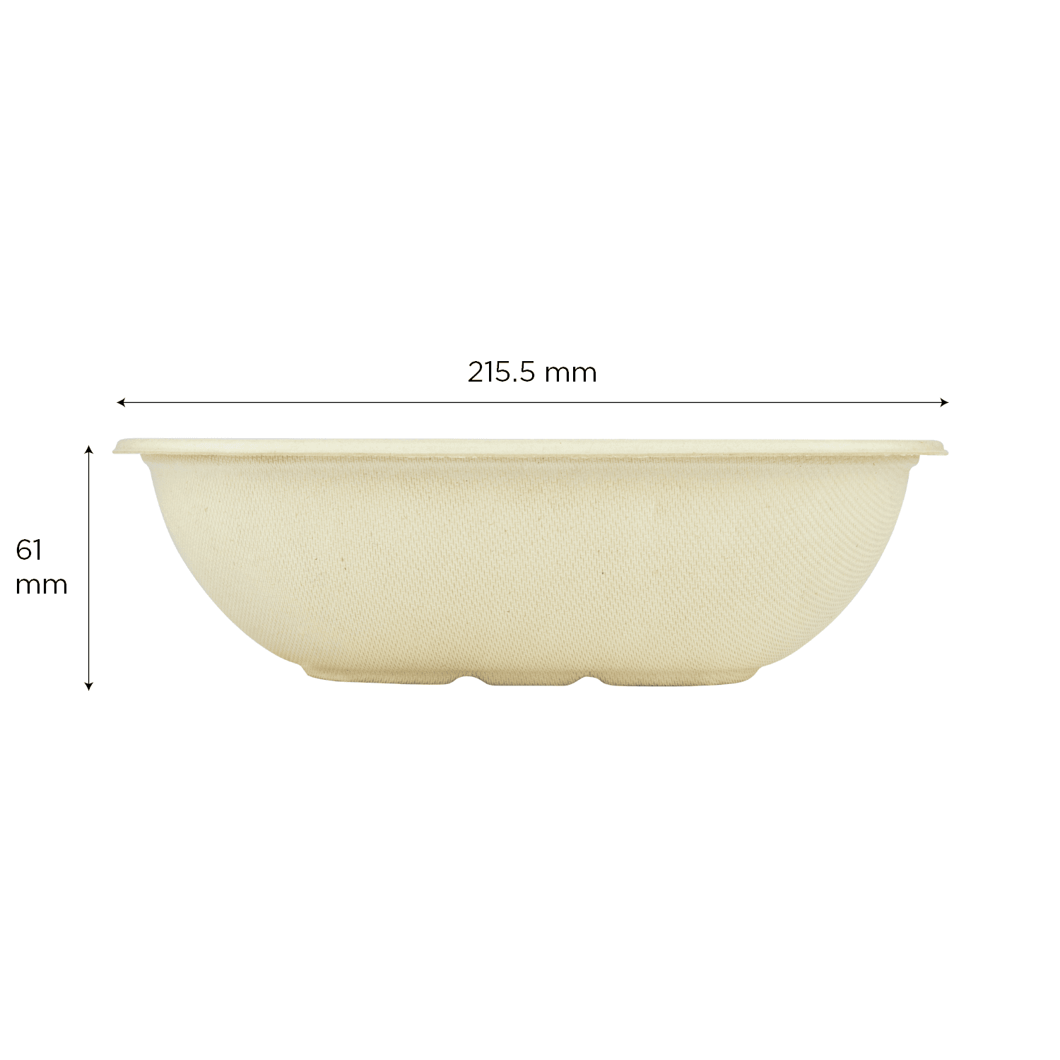 Karat Earth 48oz PFAS Free Bagasse Square Bowl, Natural - 300 pcs, KE-BBS48N-FF