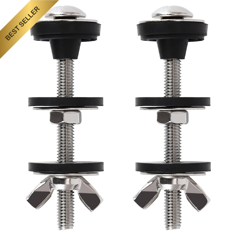 2PCS Universal Toilet Seat Screws Replacement Kit, Heavy Duty Toilet Tank Bolts