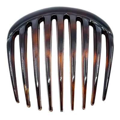  Paris CP2431 Peine lateral para cabello francés, caparazón de tortuga redondeado pequeño, francés T