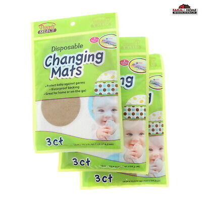 9 Disposable Baby Toddler Diaper Changing Mats ~ New