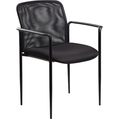 Lorell Reception Side Chair w/Arms 23-3/4''x23-1/2''x33'' Black 69506