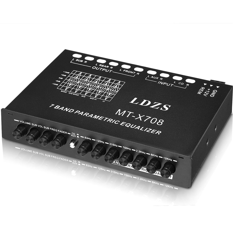 ギター C.R. Bagg ALIGN SERIES EQUALIZER 7-Band Car Audio Equalizer, Adjustable 7 Bands EQ Car
