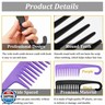 2PCS Large Wide Tooth Comb, Shower Combs with Hook for Wet Curly Hair, Premium Big Hair Brush Combs to Detangle Curls, Women Detangler Comb for Detangling Wigs, Styling Dry Thick Long Cabello