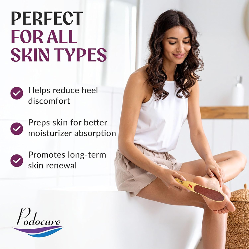 ® Foot File and Foot Scrubber | Double-Sided Callus Remover for Feet with Coarse