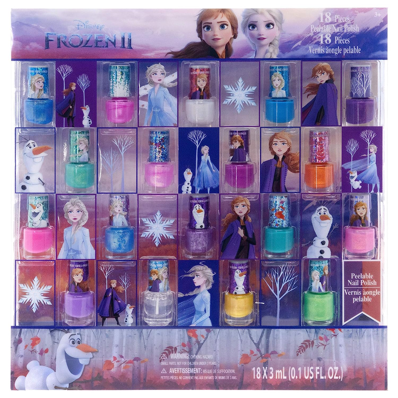 Townley Girl Disney Frozen Nail Polish Set - , Glittery & Opaque Colors, 18 Pcs