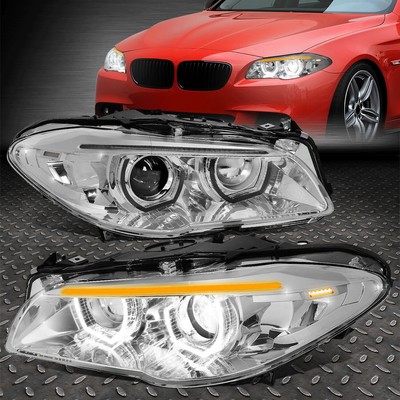 [HID] ДЛЯ 11-13 ФАР ПРОЕКТОРА ПОСЛЕДОВАТЕЛЬНОГО СИГНАЛА BMW F10 LED DRL ХРОМ