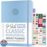 GoGirl Planner PRO - Undated Horizontal Layout Weekly Planner and Organizer + Budgeting and Expense Tracking Pages, Goals Journal and Agenda, 7