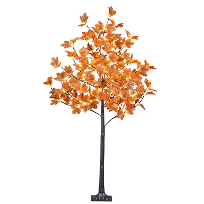 Lightshare Lighted Maple Tree 6FT 120 LED Artificial Fall Tree