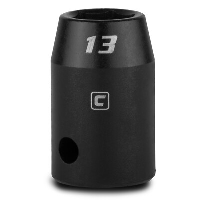 Capri Tools Shallow Impact Socket, 1/2 in. Drive, 6-Point, Metric 10 to 27 mm