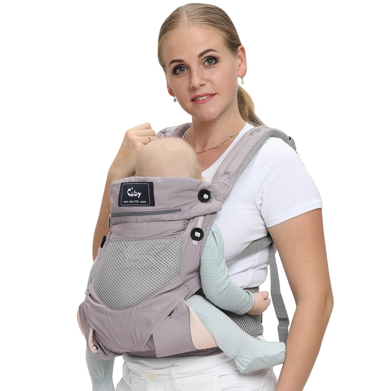 Ergonomic Soft-Structured Baby Carrier Lightweight and Breathable, Adjustable Ka