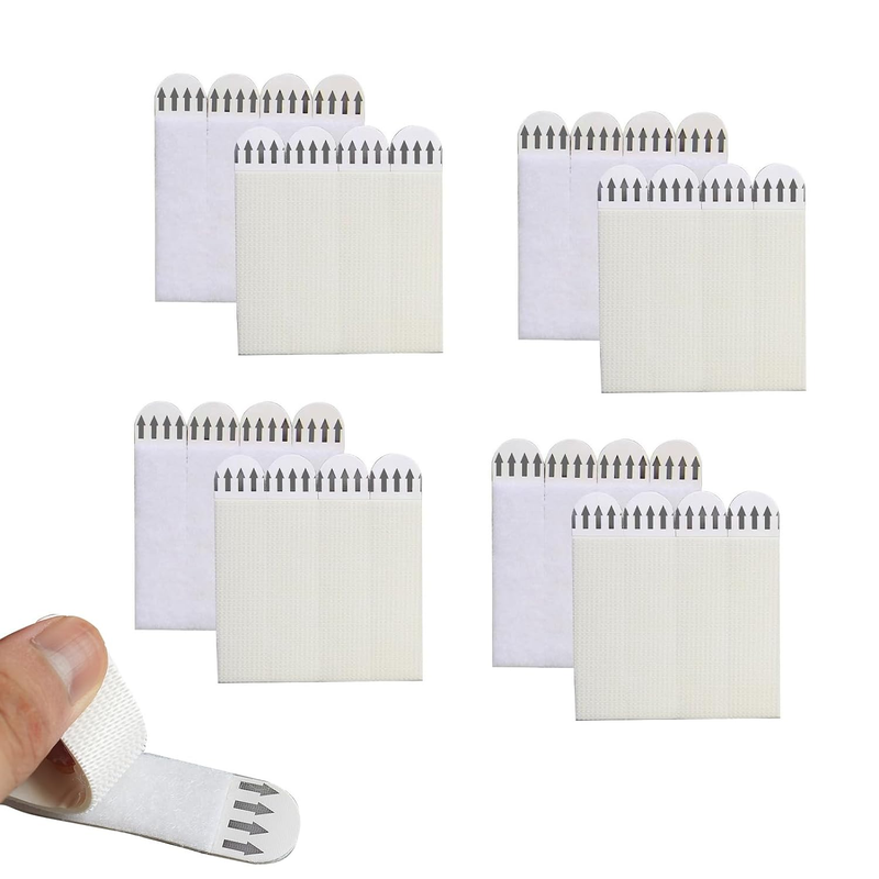 16-Pairs (32 Strips) Large Picture Hanging Strips Heavy Duty, Removable Hook and