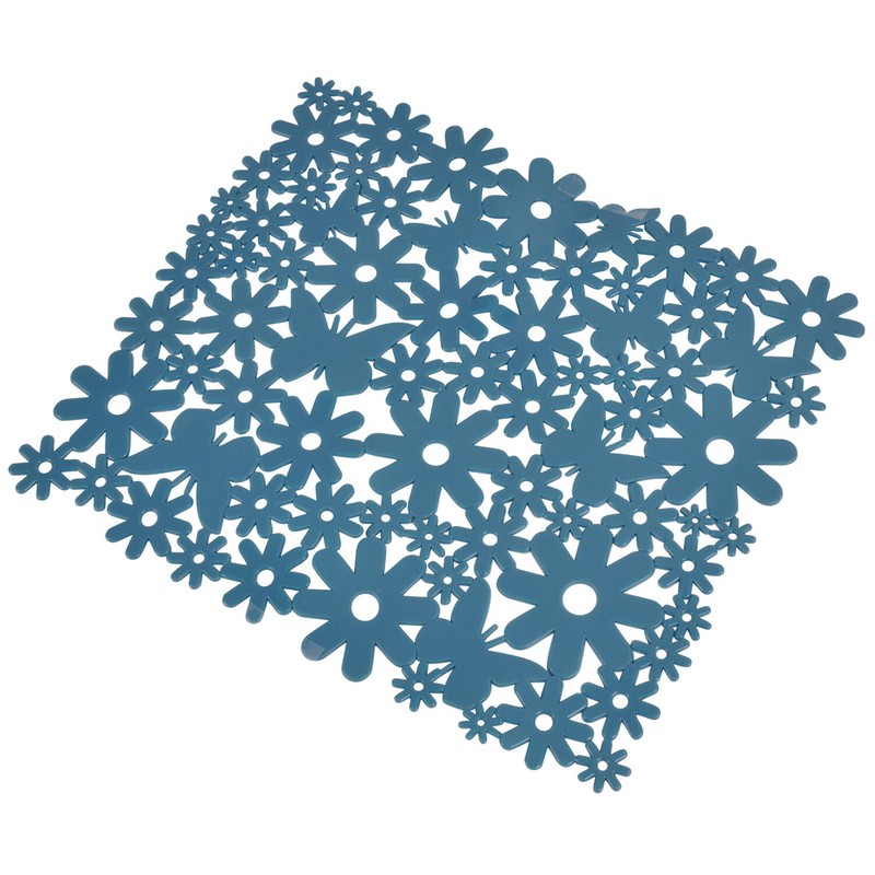 SpÃ¼Lmatte SpÃ¼Lbecken Einlage Schutz Matte KÃ¼Che Petrol Blumen SpÃ¼Lbeckenschutz 