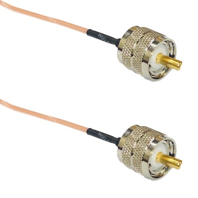 RG316 PL259 UHF Male to PL259 UHF Male RF Cable Rapid-SHIP LOT