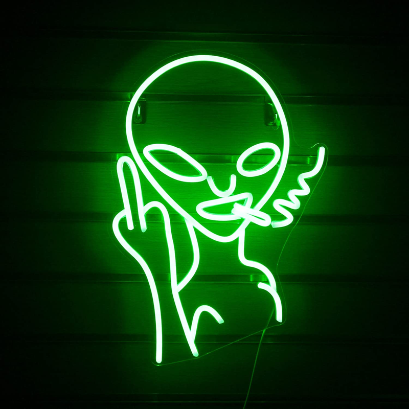 S For Wall Decor Alien Neon Light For Man Cave
