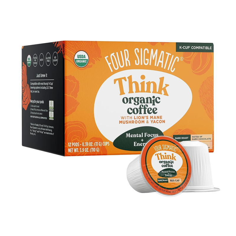 Mushroom Coffee K-Cups by Four Sigmatic | Organic and Fair T