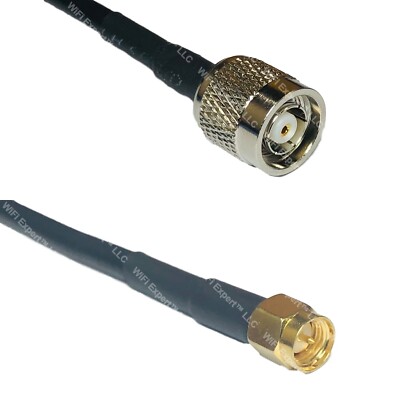 RFC195 RP-TNC MALE to SMA MALE Coax RF Cable USA-Ship Lot