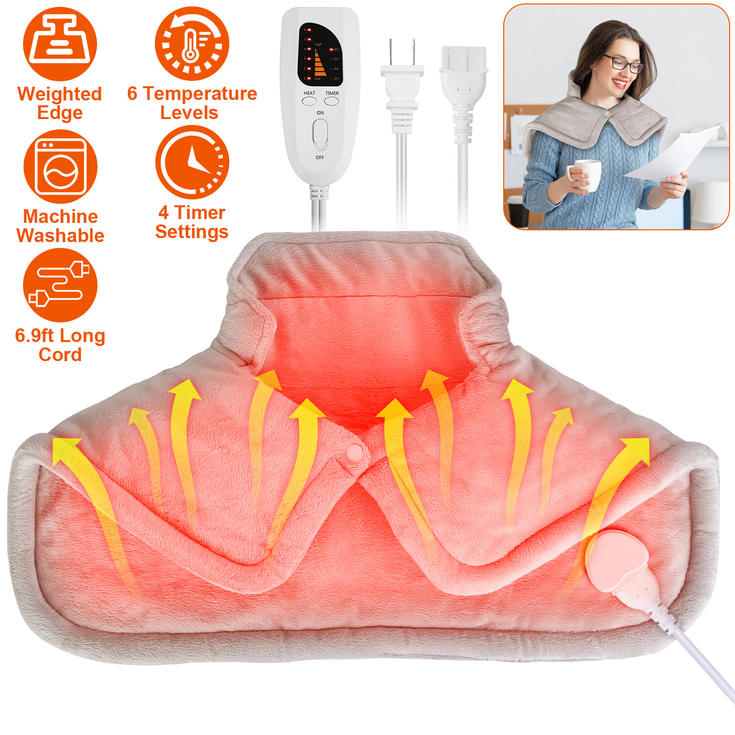 For Neck And Shoulders Back Pain Relief Auto-off