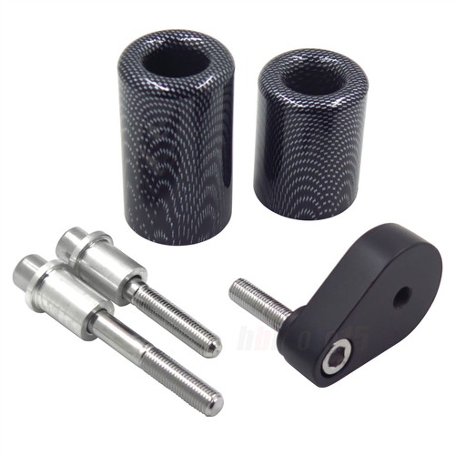 もりりん Black No Cut Frame Slider Protector Delrin For 2007 2008