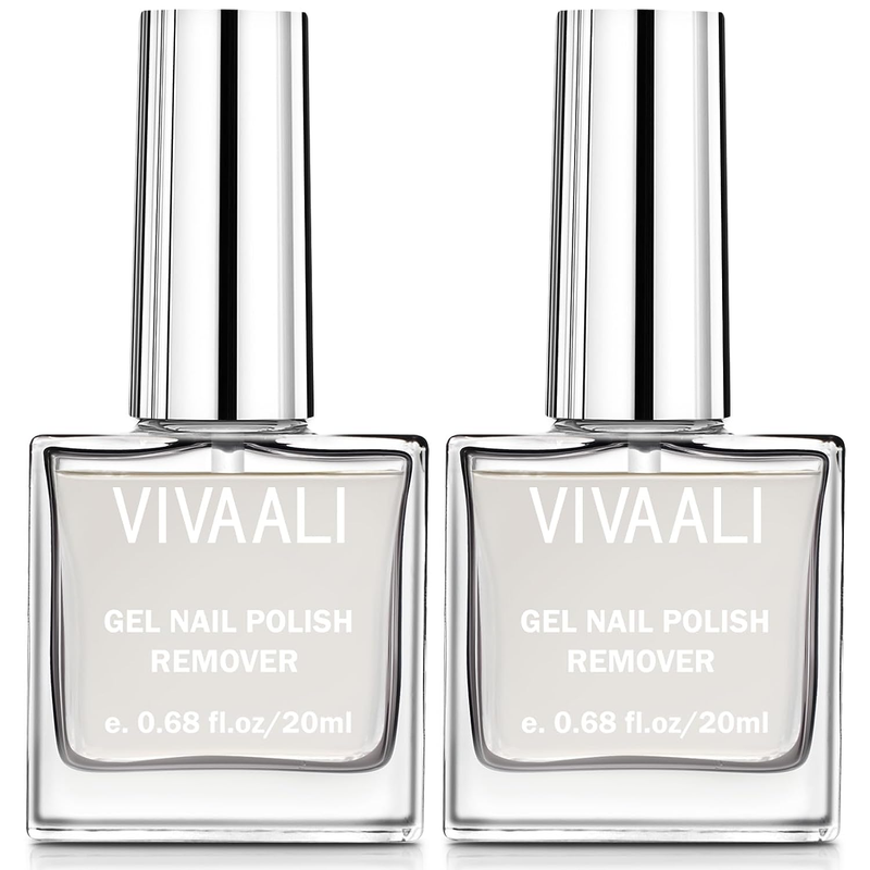 Gel Nail Polish Remover Large Capacity Quickly 3 Minutes Gentle & Safe 2 Pack