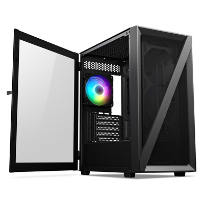 Vetroo M05 M-ATX PC Case Tempered Glass Support 240mm AIO Suitable for 4090