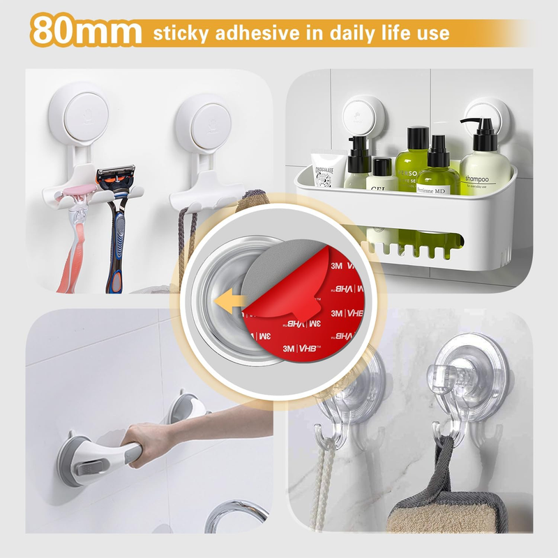 3M VHB Sticky Adhesive Replacement, 4pcs 3.15" Circle Double Sided Pads Gule for