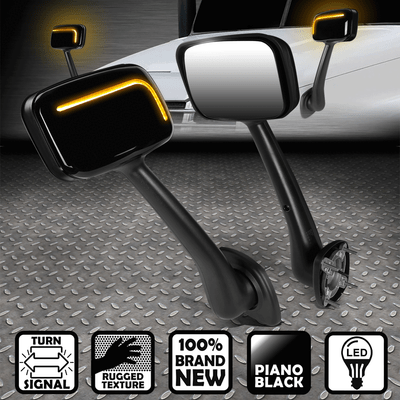 [ПОСЛЕДОВАТЕЛЬНЫЙ L-ОБРАЗНЫЙ СВЕТОДИОДНЫЙ УКАЗАТЕЛЬ ПОВОРОТА] ДЛЯ БОКОВЫХ ЗЕРКАЛ КАПОТА FREIGHTLINER CASCADIA 08-17