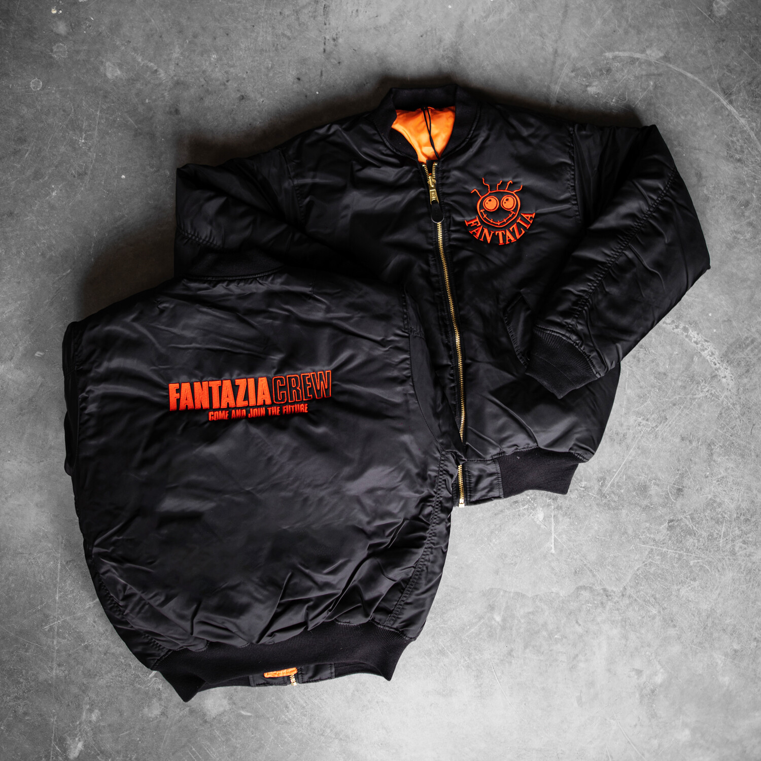 OFFICIAL Fantazia Crew RAVE ERA MA1 Bomber Jacket Vibealite