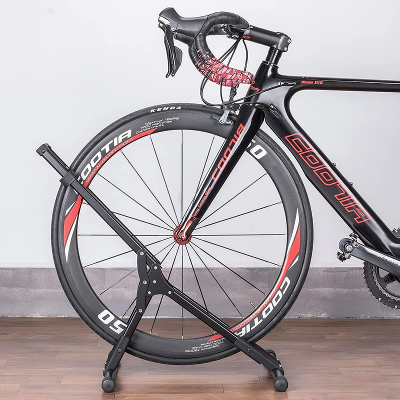 Bike Floor Stand Rack- Indoor Bike Stand for Garage/Home - Bike Storage Bicycle