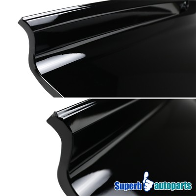 Fits 2015-2022 Mustang Glossy Black ABS Plastic Rear Trunk Decklid Panel Trim