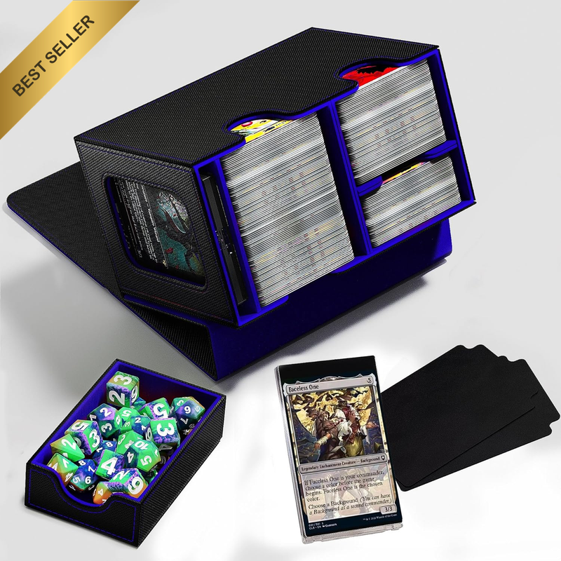Commander Deck Showcase Box with Dice Tray, Holds up to 280+ Cards Trading Card