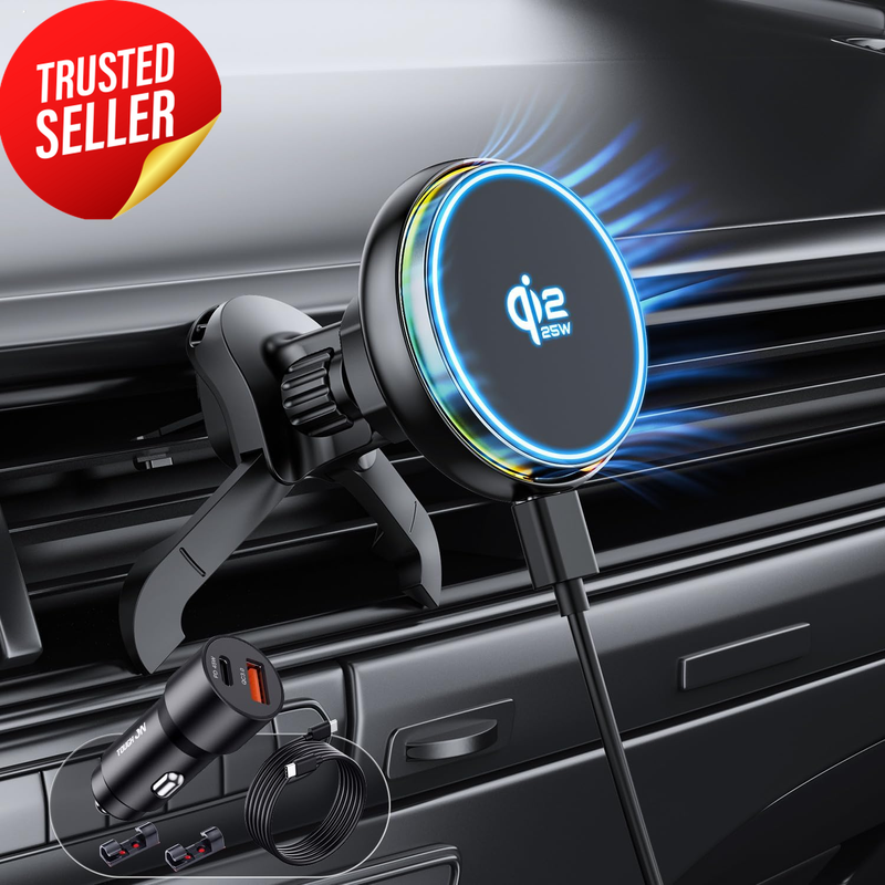 Qi2.2 25W MagSafe Car Charger Cooling Fan 45W
