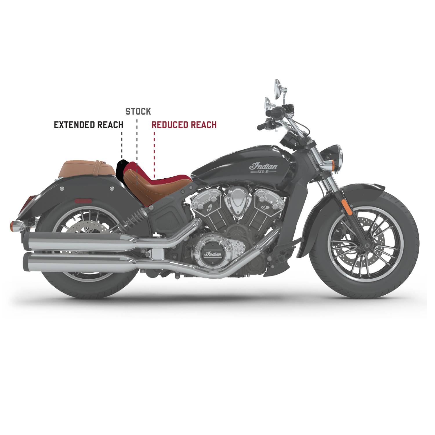 indian scout extended reach seat