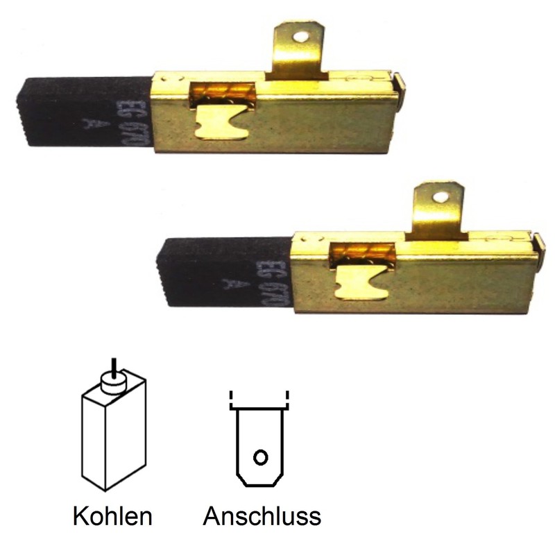 KohlebÃ¼Rsten Motorkohlen Festool Rs100cq, Af45e, At65eb - 6,3x8x16,5mm (2105)