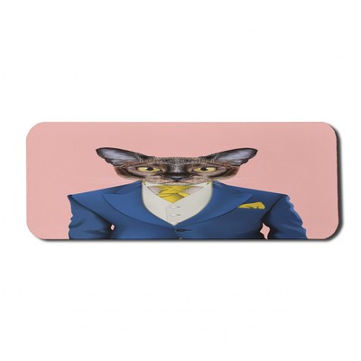 Ambesonne Hipster Rectangle Non-Slip Mousepad, 31'' x 12'' Gaming Size