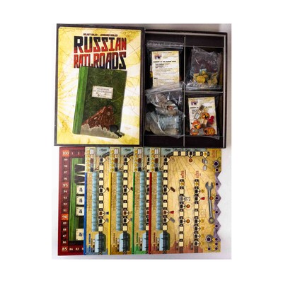 Z-Man Boardgame Russian Railroads Collection #5 - Base Game + 2 Expansions! EX